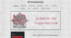 Desktop Screenshot of fugenzubehoer.net